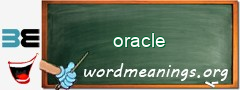 WordMeaning blackboard for oracle